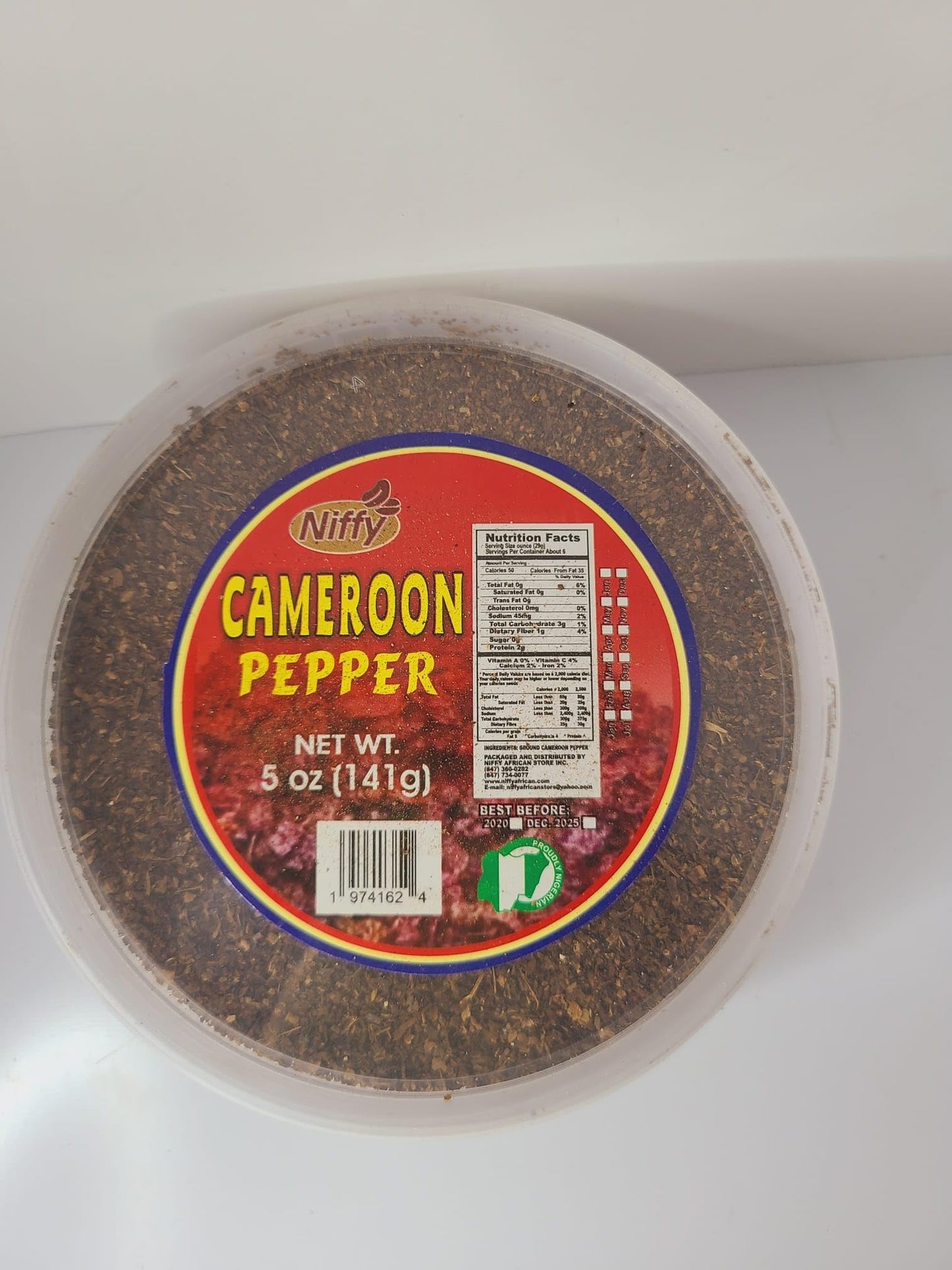 Cameroun Pepper, 5 oz (141g) by Niffy