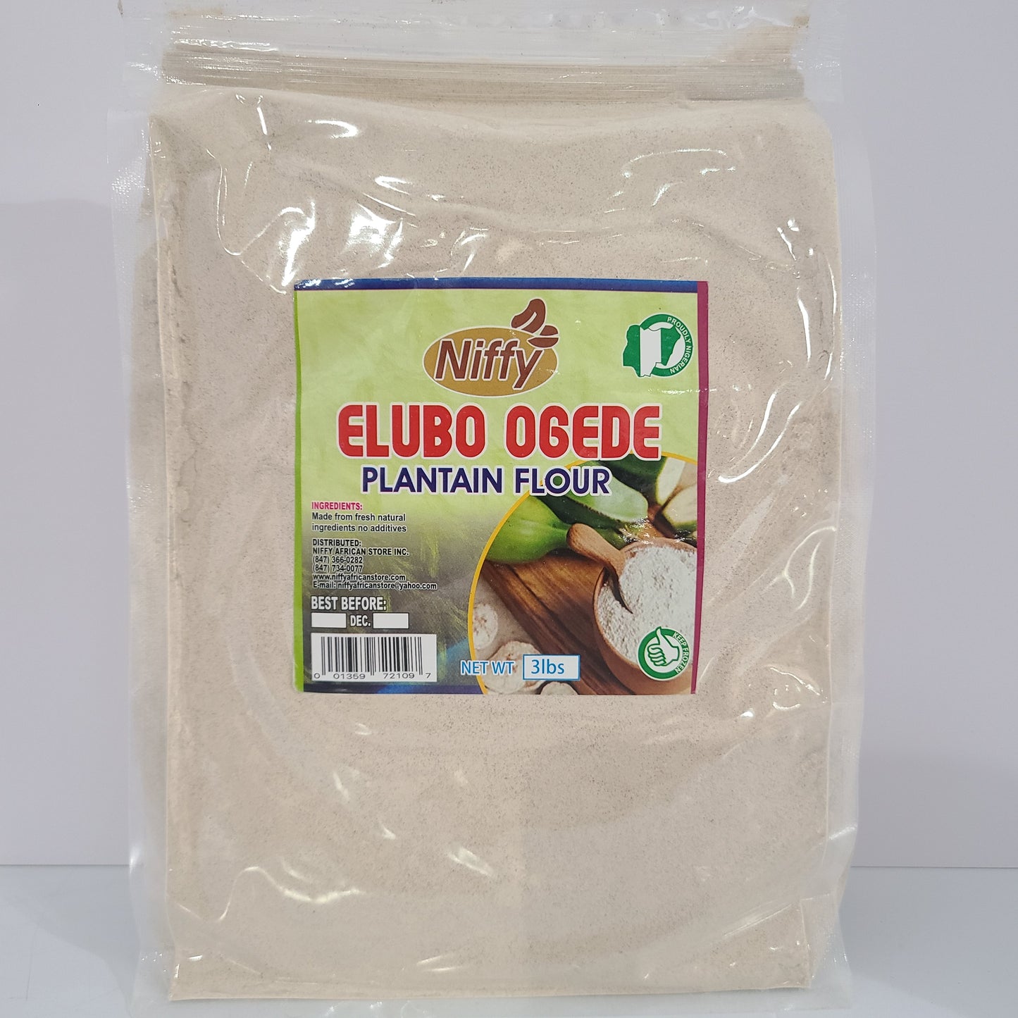 Plantain Flour 3lbs