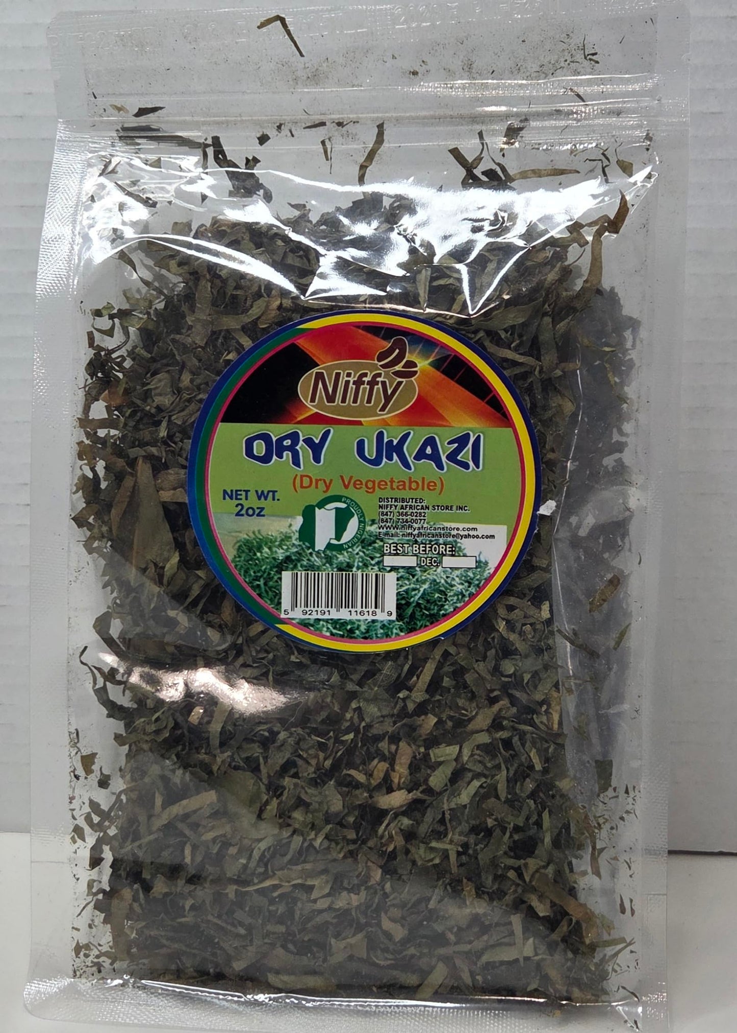 Dry Ukazi leaves, 2oz by Niffy