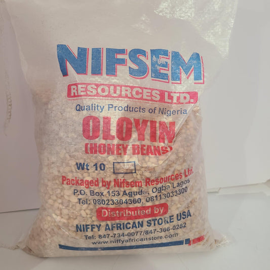 NIFFY Nifsem Resources Ltd. Oloyin (Honey Beans), Weight 10 lbs
